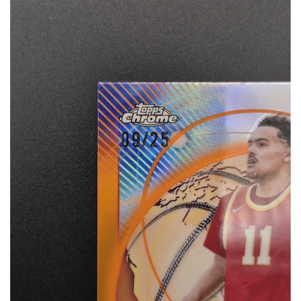 2023-24 Topps Chrome Trae Young #CC-1 Coast to Coast Orange /25 Atlanta Hawks SP